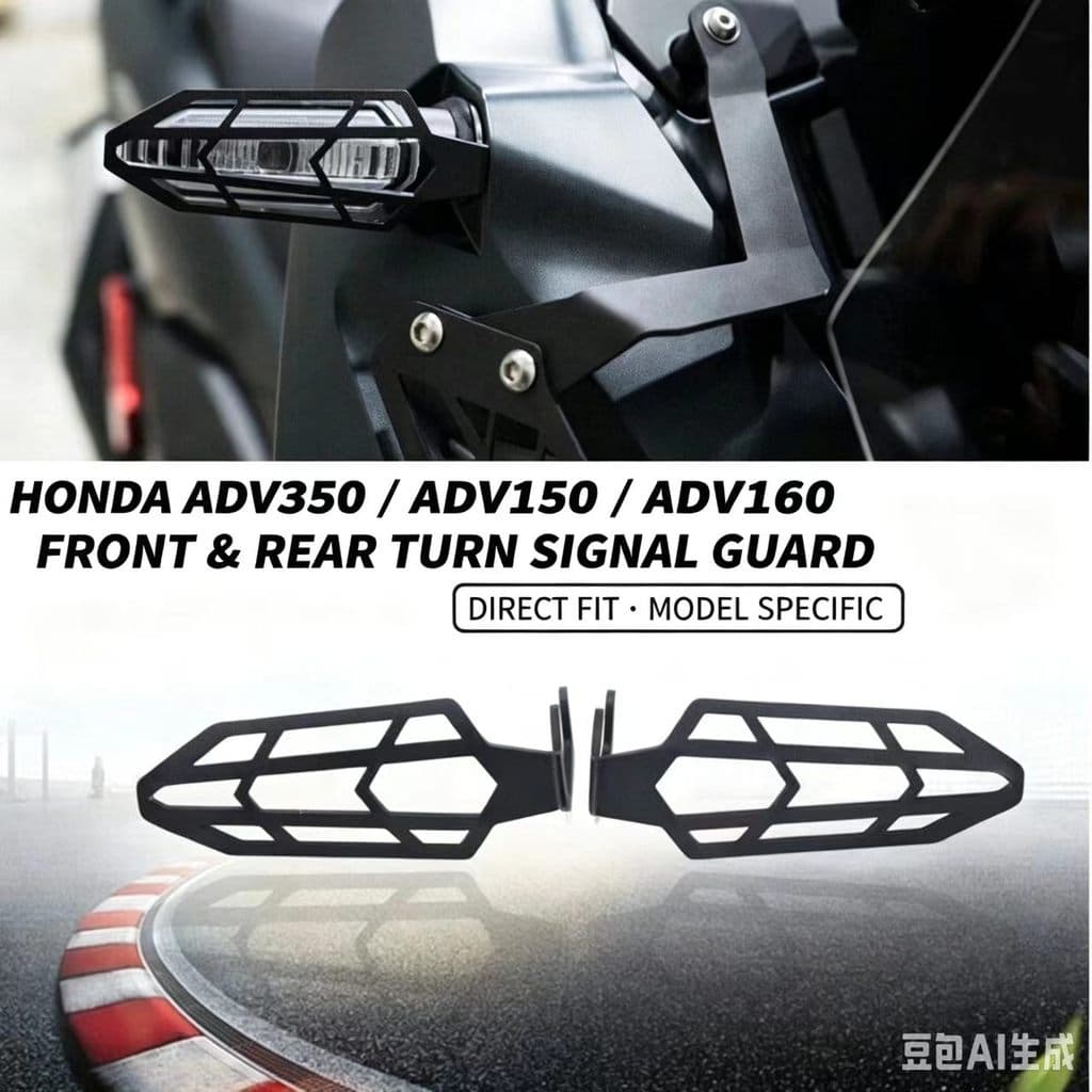 เหมาะสําหรับ Honda ADV150 ADV160 ADV350 2020-2025 ดัดแปลงด้านหน้าด้านหลังไฟเลี้ยวฝาครอบป้องกันป้องกันสุทธิโคมไฟสุทธิสุทธิ