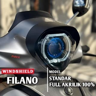 VISOR FILANO SET CAP HEADLAMP FILANO WINDSHIELD YAMAHA GRAND FILANO