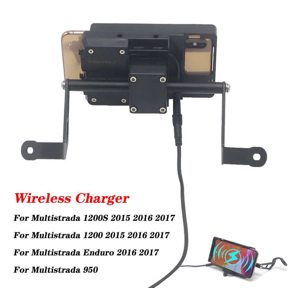 Zรถจักรยานยนต์ GPS สมาร์ทโทรศัพท์ Bracket สำหรับ DUCATI MULTISTRADA 950 1200S 1200 Enduro 2015-2017ขาตั้ง