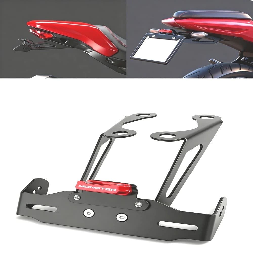 Fit สําหรับ DUCATI Monster 659 797 821 1200R/S ผู้ถือป้ายทะเบียนรถจักรยานยนต์ไฟท้าย LED ไฟเลี้ยวป้ายทะเบียนไฟ