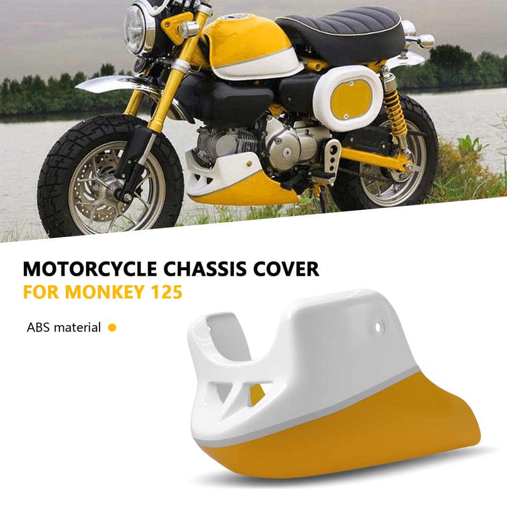 เครื่องยนต์รถจักรยานยนต์แชสซี Shroud Fairing Exhaust Shield Guard ฝาครอบป้องกันสําหรับ Honda MONKEY 125 Monkey125 2018-2020