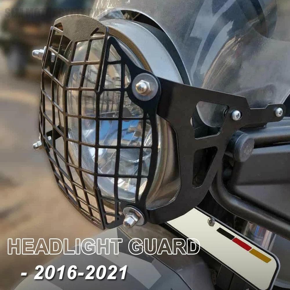 fอุปกรณ์เสริมรถจักรยานยนต์ไฟหน้า Guard Grille Grill สำหรับ Royal Enfield Himalayan 2016-2021 2020 2019 2018 2017