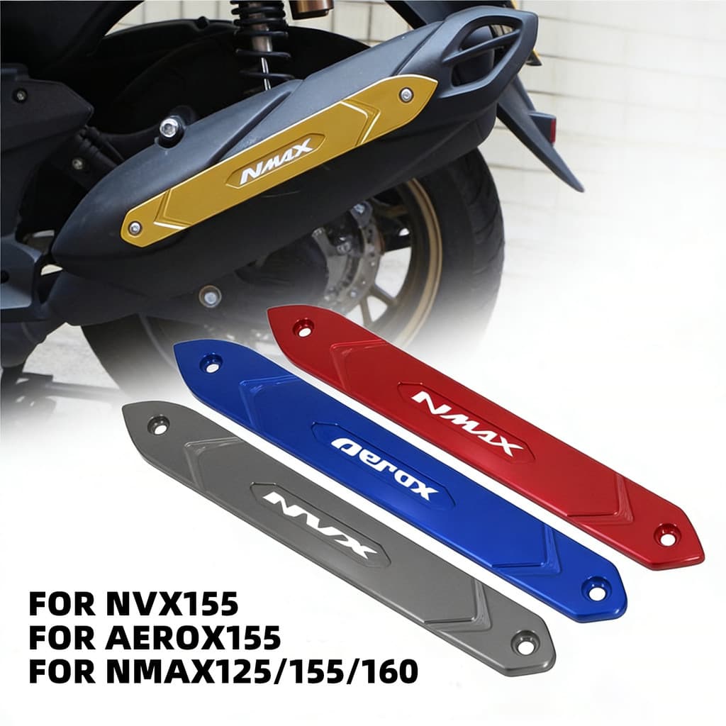 อุปกรณ์เสริมรถจักรยานยนต์สําหรับ Yamaha Nmax155 NMAX125 NMAX 155 Nvx155/Aerox 2020-2026 ฝาครอบท่อไอเสียตกแต่ง Exh