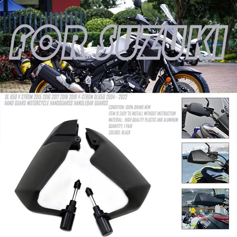 รถจักรยานยนต์ Handguards สําหรับ Suzuki V-Strom DL650 2004 - 2022 Hand Guard Handlebar Guards DL 650 V Strom 2017 2018