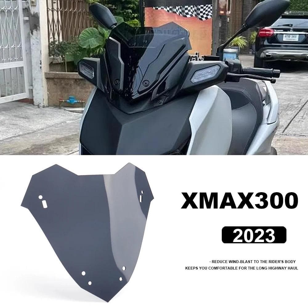 jรถจักรยานยนต์ X-MAX 300 2023 กระจกหน้ารถสําหรับ Yamaha XMAX300 XMAX 300 X-MAX 300 WIND SHIELD Screen Protector อุปกรณ์เ