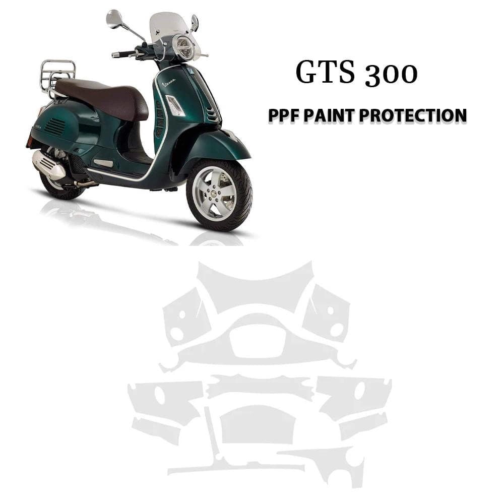 อุปกรณ์เสริมรถจักรยานยนต์สําหรับ Vespa GTS 300 GTS300 PPF ป้องกันสีที่สมบูรณ์ฟิล์มใส TPU Body Anti-scratch สติกเกอร์
