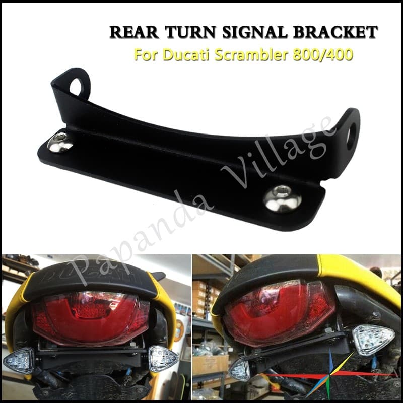 PAFor Ducati Scrambler 400/800 Icon Full Throttle Classic sixty 2 Motorcycle Rear Turn Signal Light Indicator Relocation