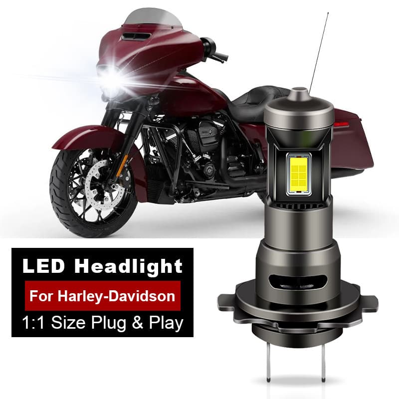 1/2PCS H7 ไฟหน้ารถจักรยานยนต์หลอดไฟสําหรับ Ducati Multistrada Monster 1200 Harley-Davidson Street Glide Guzzi 1100 Breva GSXR600