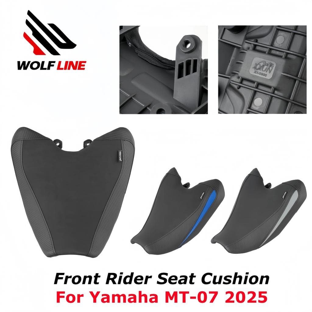 Kเบาะนั่งด้านหน้า WOLFLINE สำหรับ Yamaha MT-07 2025 เบาะนั่งผู้ขับขี่ด้านหน้าสำหรับ Yamaha MT07 MT 07 อุปกรณ์เสริม
