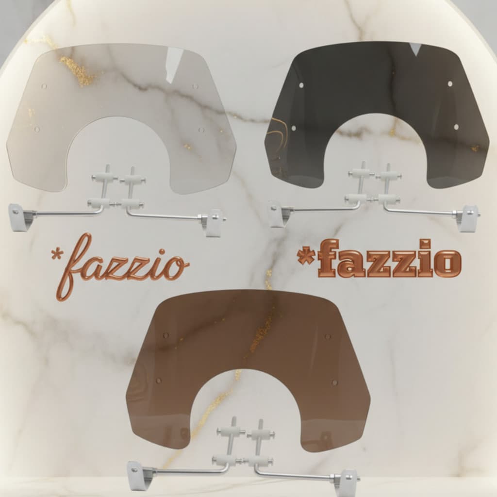 WHOLESALE Winshield Visor YAMAHA fazzio Wind Shield Winsil Windshield Short Size ความหนา 3mm สีขาว สีน้ําตาล สีดํา