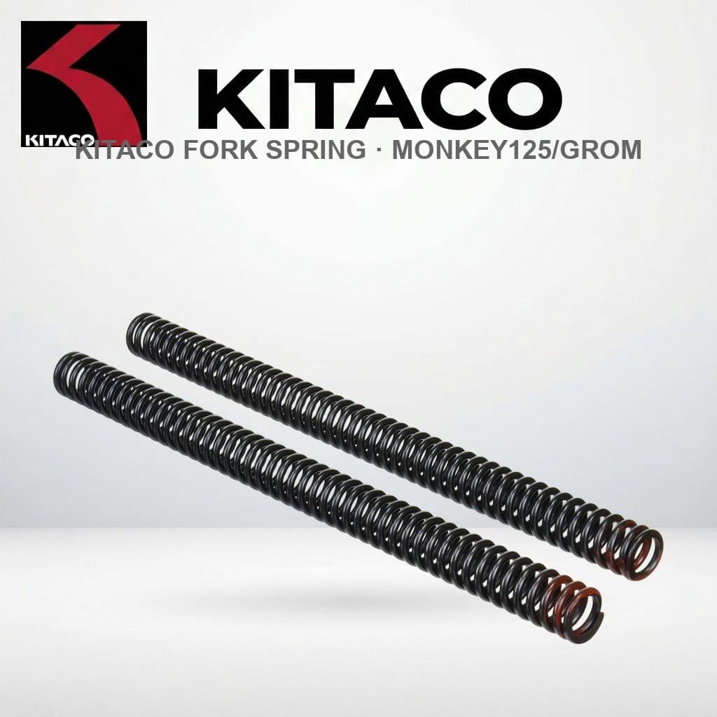 สปริงในโช้คหน้า KITACO (หลายความแข็ง) สำหรับ Honda Monkey 125/Grom | KITACO Front Fork Inner Spring, Various Rates, for Honda Monkey 125 / Grom