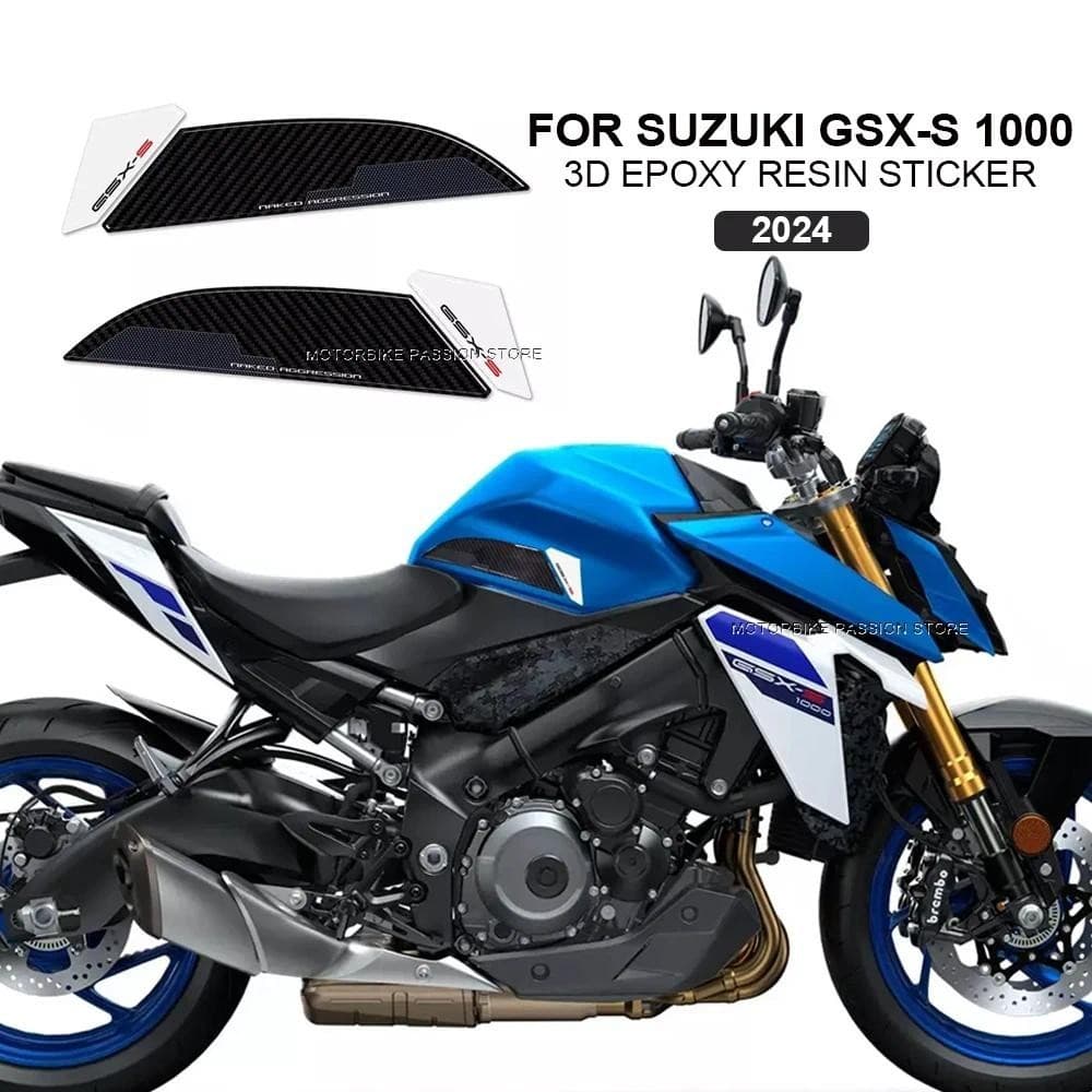 สําหรับ Suzuki GSX-S1000 GSX S1000 gsx s1000 gsx s 1000 2024 ใหม่ 3D รถจักรยานยนต์ตกแต่งชุดป้องกันร่างกายสติกเกอร์อุปกรณ์เสริมรถจักรยานยนต์