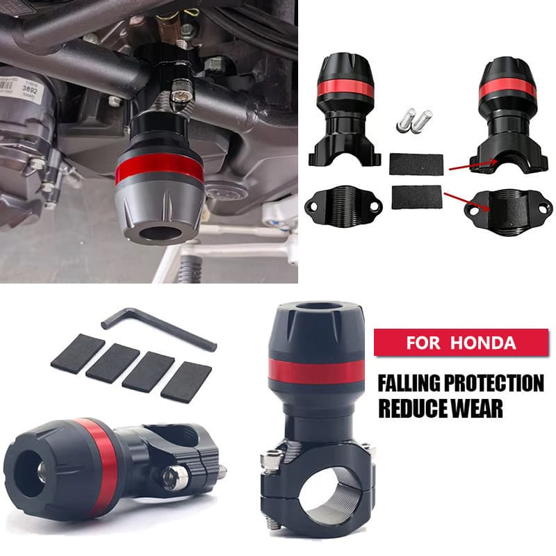 เหมาะสําหรับ Honda Wave110i/125i CBR150R/Streetfire Winner X/RS-X, CNC Universal Fixture Shock-Resistant Parts, รถจักรยานยนต์ไฟฟ้ารถกรอบกันกระแทกเลื่อนบล็อก, Anti-collision เบาะการปรับเปลี่ยนอุปกรณ์เสริม