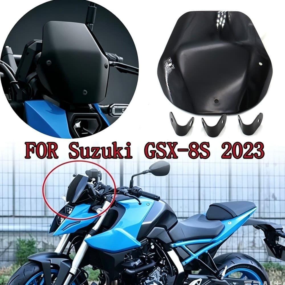 สําหรับ Suzuki GSX-8S GSX 800S gsx s8s GSX8S 2023-2024 อุปกรณ์เสริมรถจักรยานยนต์กระจกกระจก Visor Deflector หน้าจอลม