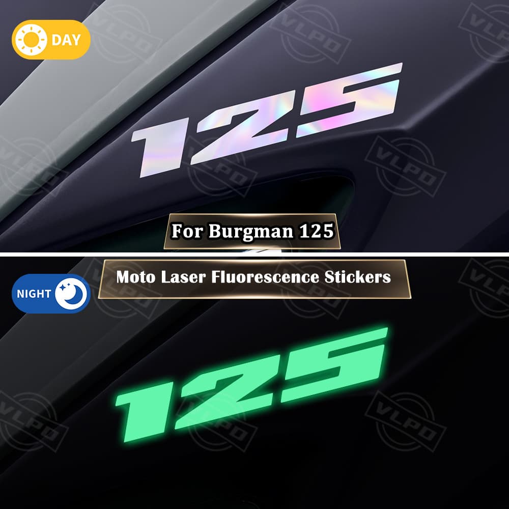 สําหรับ Suzuki Burgman 125 Burgman125 Street 125ex 2006-2023 2024 2025 2026 อุปกรณ์เสริมรถจักรยานยนต์เลเซอร์สติกเกอร์กันน้ํา Decals