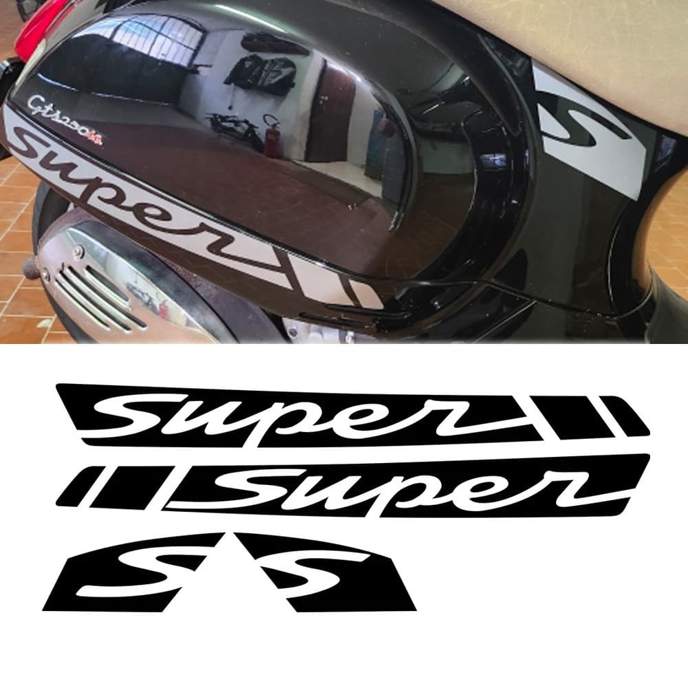 สําหรับ Vespa GTS250 GTS 300 GTV 250 GTV 300 GTS250 GTS300 GTV300 GTV300 รถจักรยานยนต์สกู๊ตเตอร์สติกเกอร์ชุดด้านข้าง Body Decals กันน้ํา