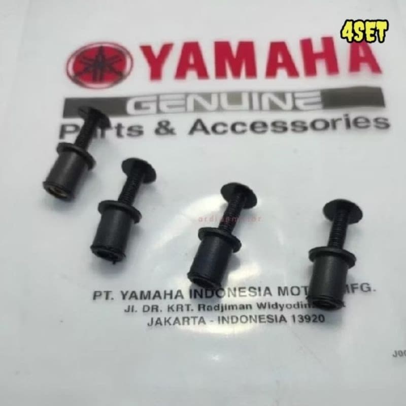 4 ชุดของ VISOR BOLT SHIELD WINGSIL YAMAHA N MAX AEROX R15 R25 LEXI X RIDE X MAX RUBBER BOLT MURmurset sparts คุณภาพ KRW