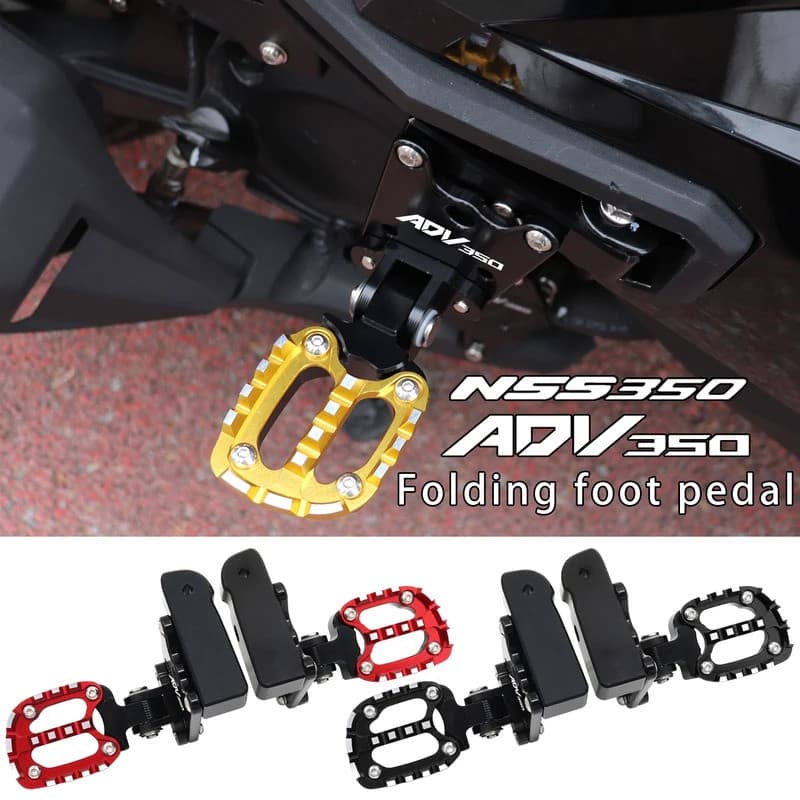 สําหรับ Honda ADV350 NSS350 FORZA350 ADV NSS FORZA 350 รถจักรยานยนต์พับด้านหลังพักเท้า CNC หมุดเท้าด้านหลังเหยียบอุปกรณ์เสริม