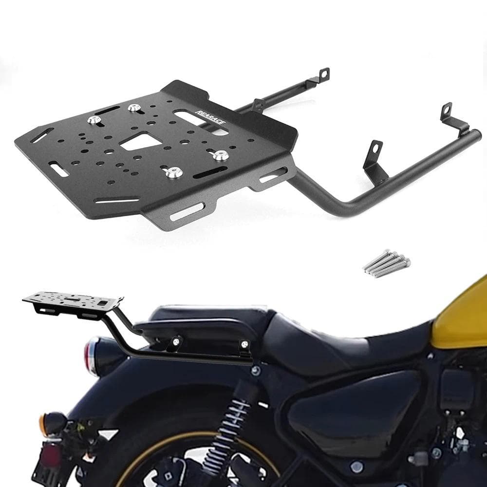 AY For Royal Enfield Meteor 350 2021 2022 2023 2024 2025 2026 Motorcycle Rear Luggage Rack Carrier Shelf Cargo Support B