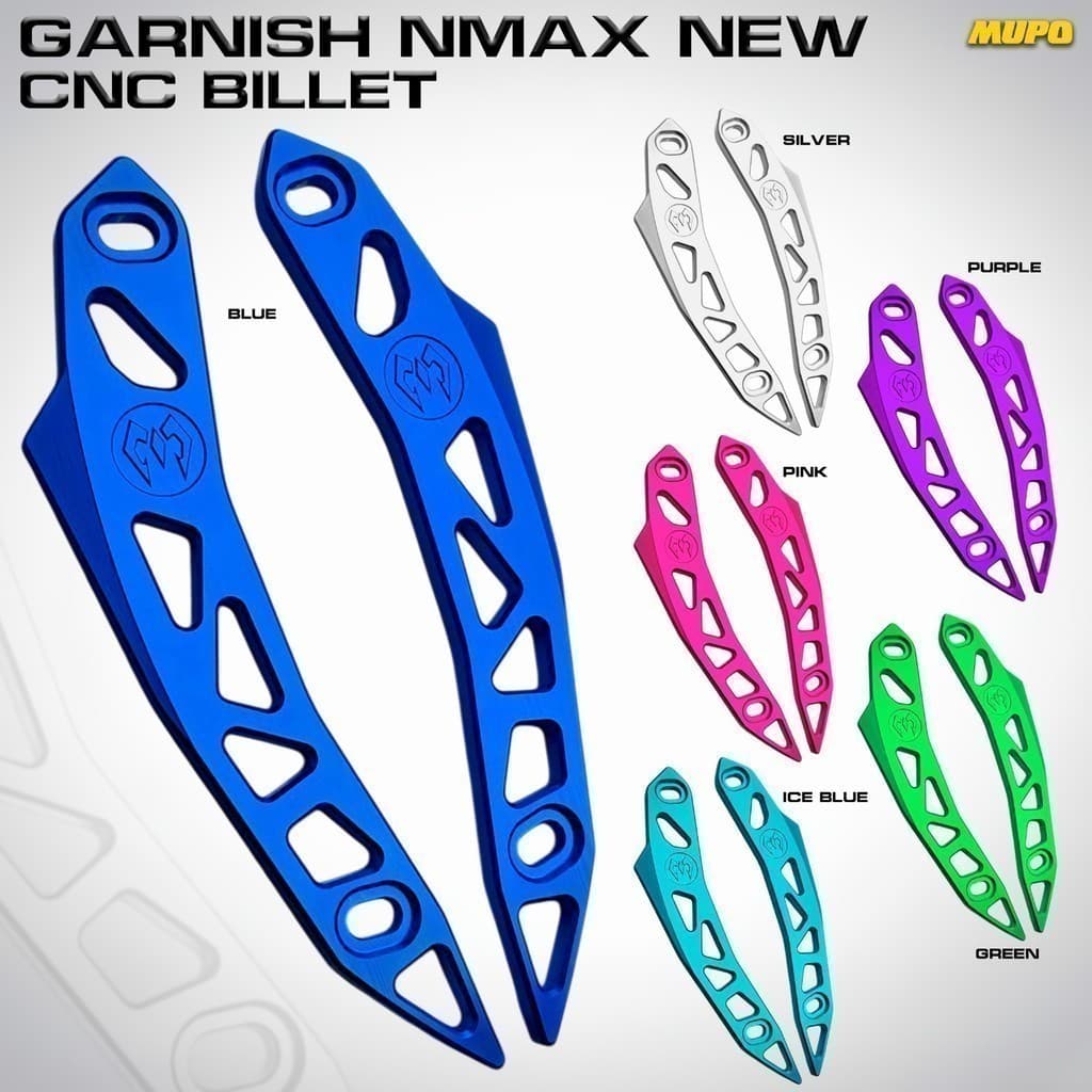 Garnish กระจก NMAX อลูมิเนียมใหม่ CNC Billet Garnish Visor กระจกมอเตอร์ Nmax Anodized Anti Rust ด้านหน้า Variation Yamaha NMAX เชื่อมต่อมาตรฐาน ABS ทั้งหมดใหม่ NMAX 155