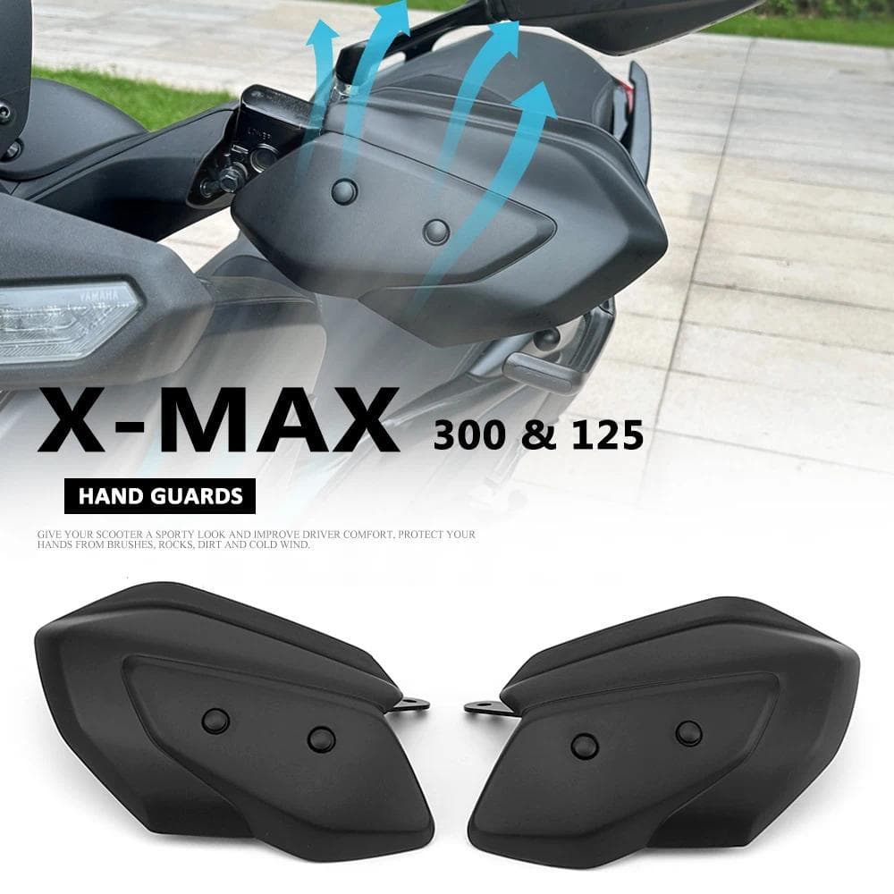 fใหม่Knuckle Visorรถจักรยานยนต์Windproof Handguard Hand GuardsกระจกสําหรับYAMAHA XMAX125 XMAX300 X-MAX 125 X-Max 300 202