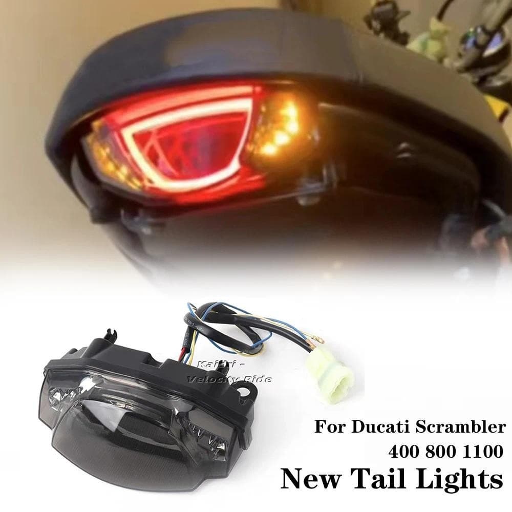 ใหม่ไฟเบรคด้านหลังสําหรับ Ducati Scrambler 400 800 SCRAMBLER 1100 รถจักรยานยนต์ LED ไฟท้ายโคมไฟแบบบูรณาการ