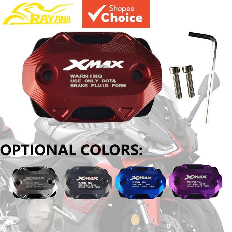 ยามาฮ่า Xmax300 ซีเอ็นซี อลูมิเนียมน้ํามันเบรกอ่างเก็บน้ําหมวกด้านหน้าแม่กระบอกปกอุปกรณ์มอเตอร์ไซค์5สี
