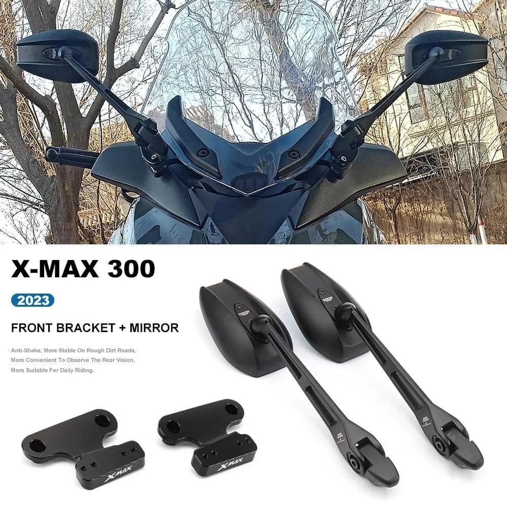 A-กระจกเคลื่อนที่ไปข้างหน้าสำหรับยามาฮ่า xmax 300 X-MAX300 XMAX300 X-MAX 2023อุปกรณ์เสริมรถจักรยานยนต์