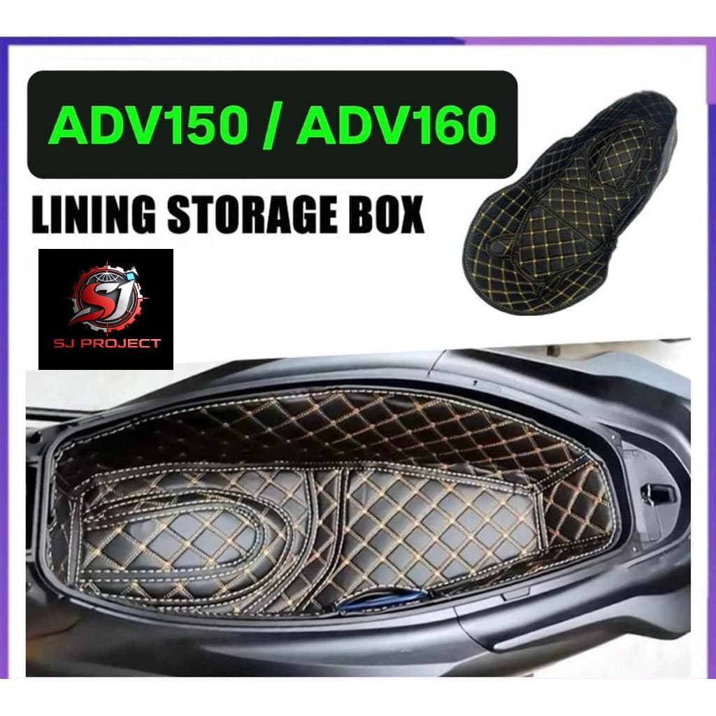 ADV160 ภายใต้ฝาครอบที่นั่งถังด้านใน Liner Kain Protector LUGGAGE กล่อง ADV150 ADV160 PCX 150 160 เบาะ