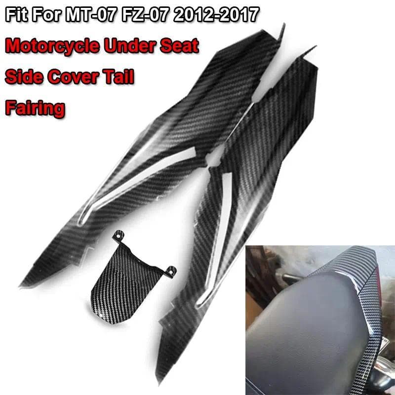 AH MT07 FZ07 Motorcycle Tail Fairing Under Seat Panel Side Cover Rear Cowling Fit For YAMAHA MT-07 FZ-07 MT FZ 07 2012-1