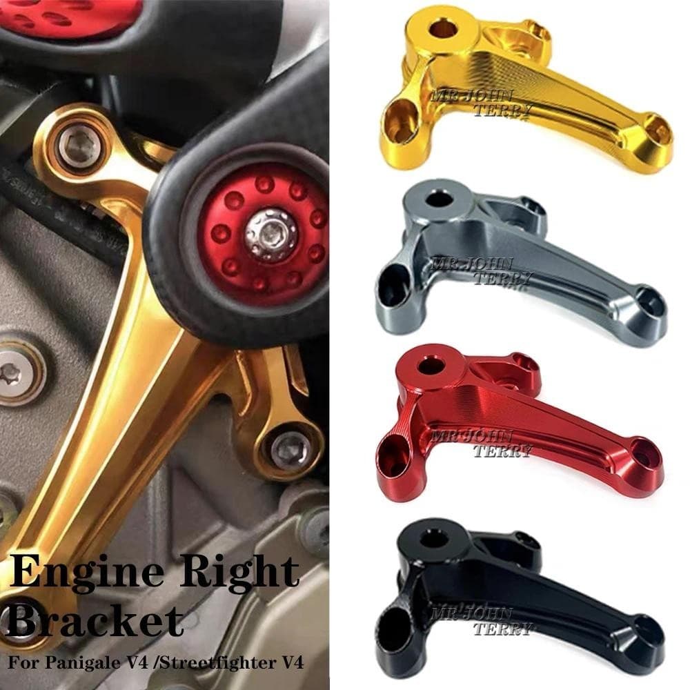 สําหรับ Ducati PANIGALE V4 Panigale V4/Streetfighter V4 STREETFIGHTER V4 ใหม่รถจักรยานยนต์อุปกรณ์เสริมขวาเครื่องยนต์ Mount Bracket