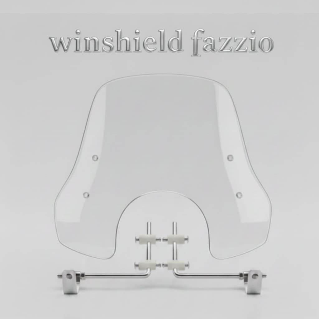 YAMAHA fazzio Winshield Visor CENTER Winsil Wind Shield HIGH ขนาด ความหนา 3 มม. สีขาว สีน้ําตาล สีดํา