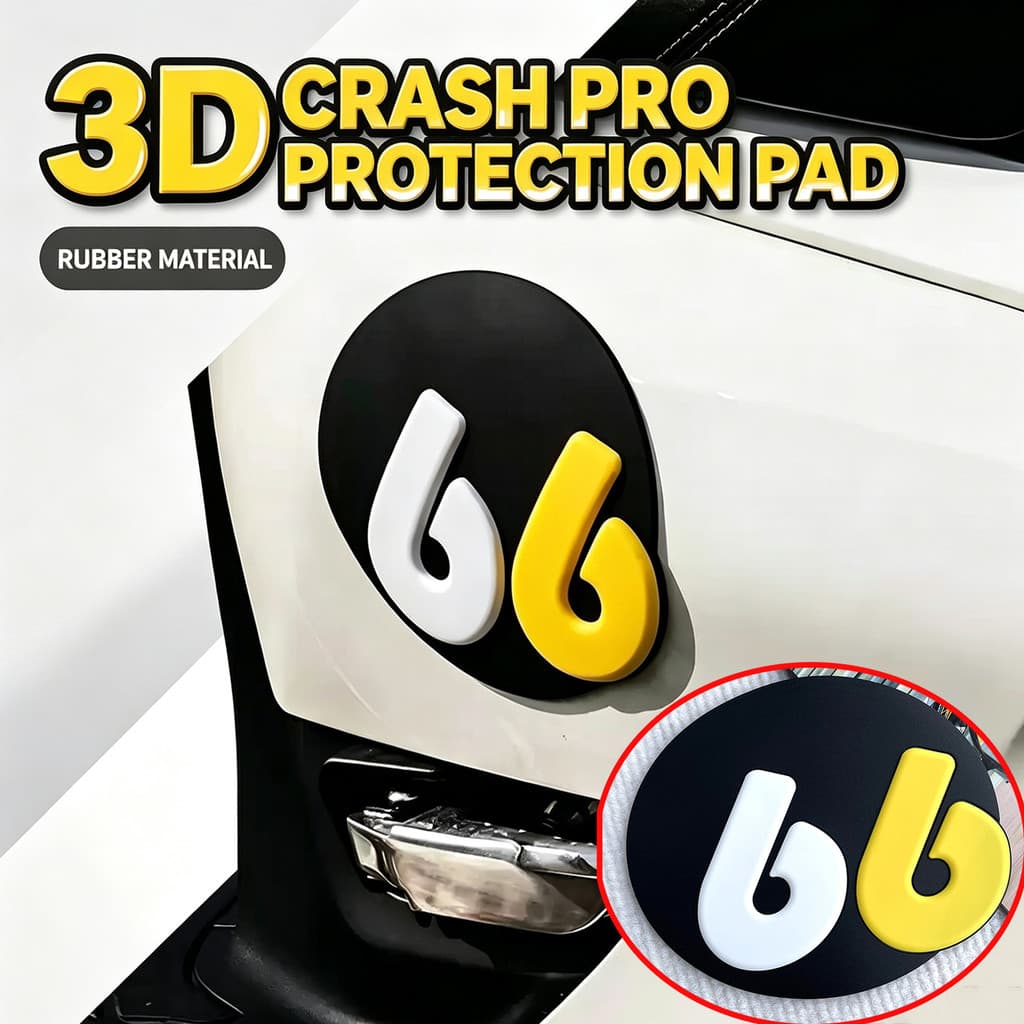 3D Crash Protection Pad ยาง Anti-Scratch Anti-Collision Body สติกเกอร์สําหรับ Vespa Lambretta Yamaha Fazzio Grand Filano SYM Fiddle Royal Alloy VinFast Evo Retro สกู๊ตเตอร์ Decal