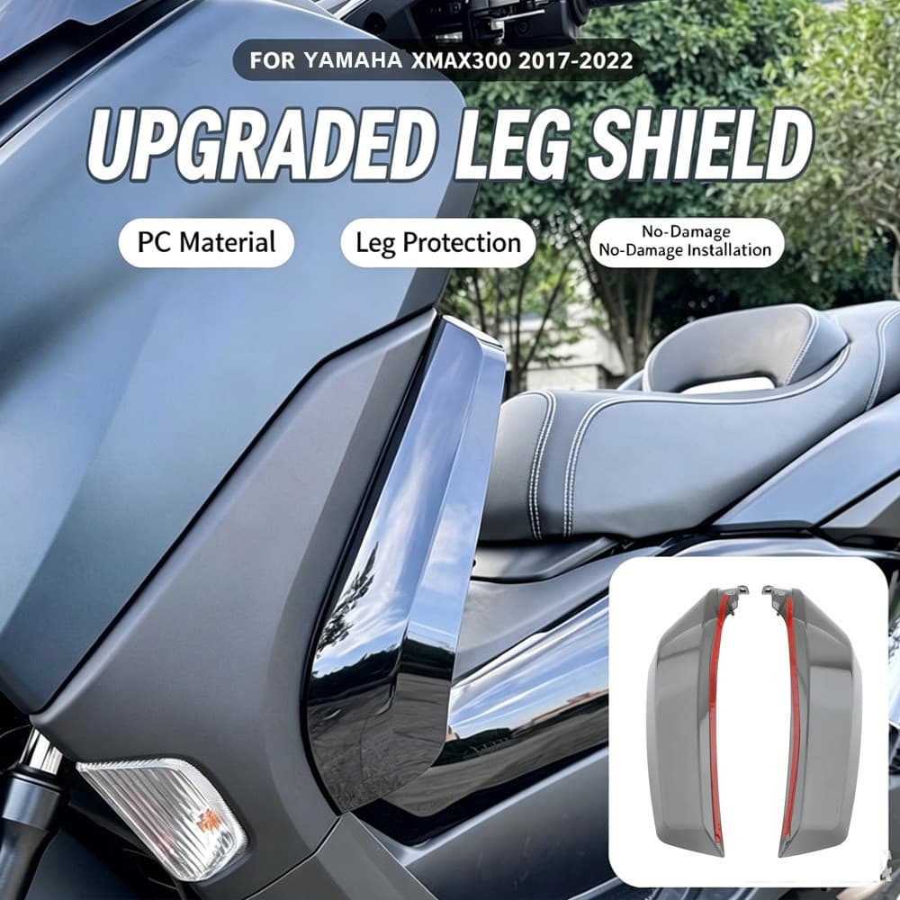 XMAX รถจักรยานยนต์ขา Guard Wind Deflector ด้านข้างขา Protector ฝาครอบกระจกสําหรับ Yamaha X-MAX300 Xmax300 Xmax 300 2017-2022