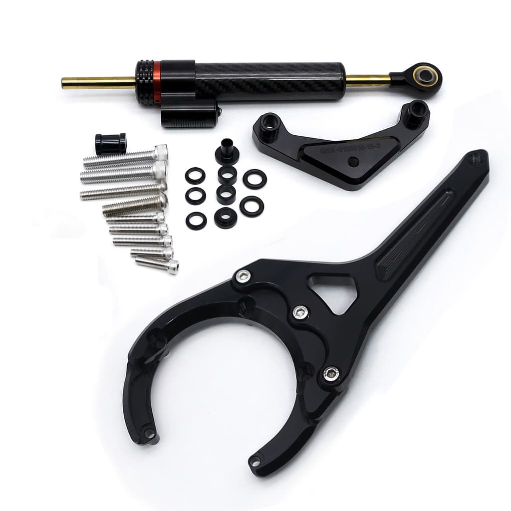 FX2024 2023 2022 For Suzuki GSX-S1000GT GSX S1000 GT GSX-S 1000 GSXS1000 Carbon Steering Damper Stabilizer Bracket Mount