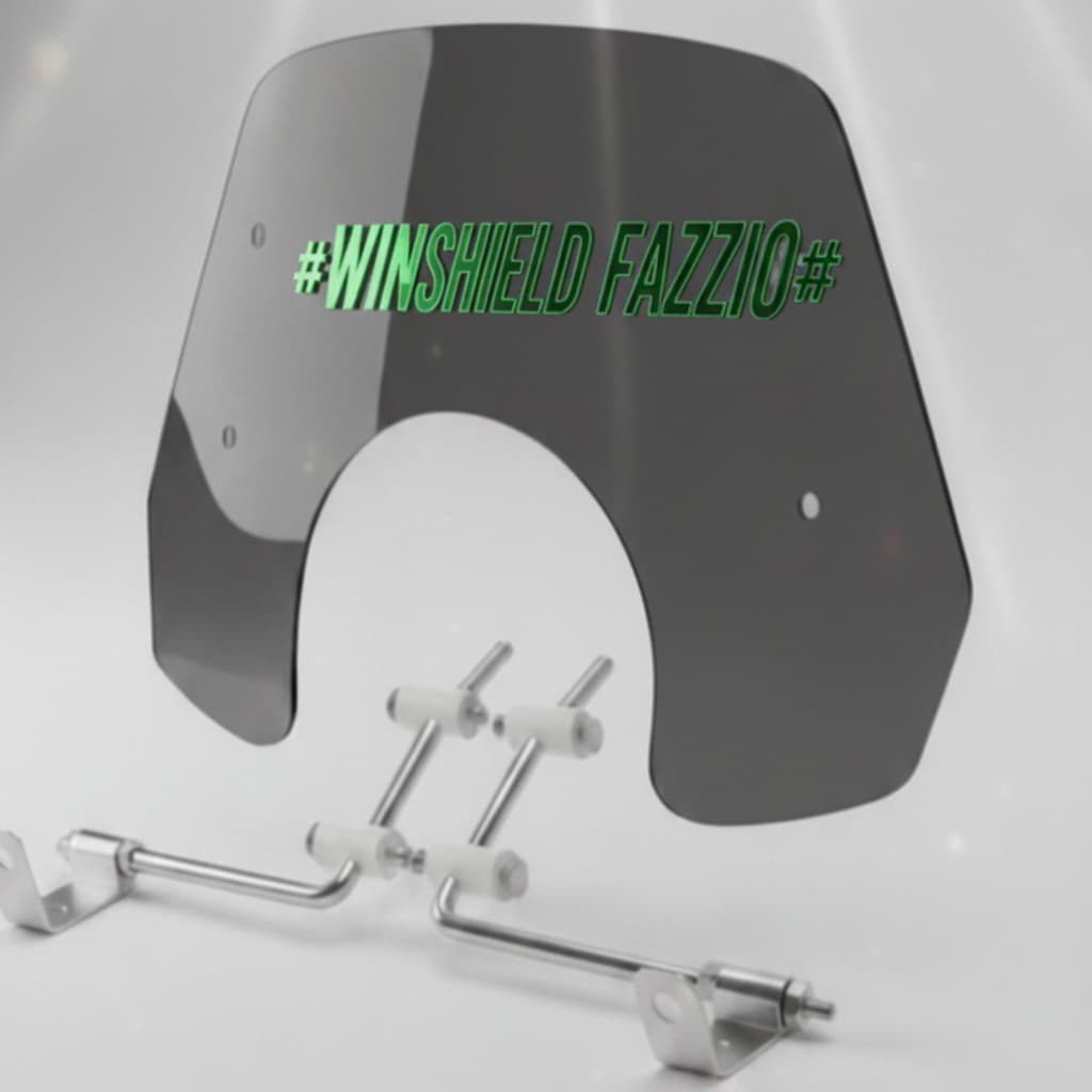 Winshield Visor YAMAHA fazzio Wind Shield Winsil กระจกบังลมความสูง ขนาด ความหนา 3 มม. สีขาว สีน้ําตาล สีดํา