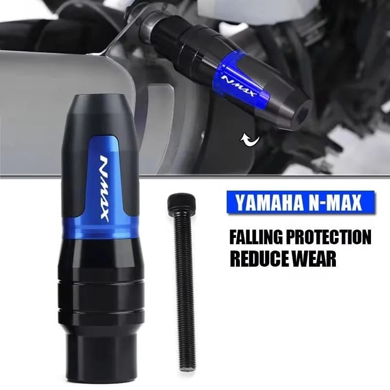 เหมาะสําหรับ YAMAHA N-MAX NMAX125 NMAX 155 2017-2021 2022 CNC รถจักรยานยนต์แผ่นป้องกันการชนกัน, ท่อไอเสียกันกระแทกบล็อกเลื่อน, กันกระแทกป้องกันดัดแปลงอุปกรณ์เสริม