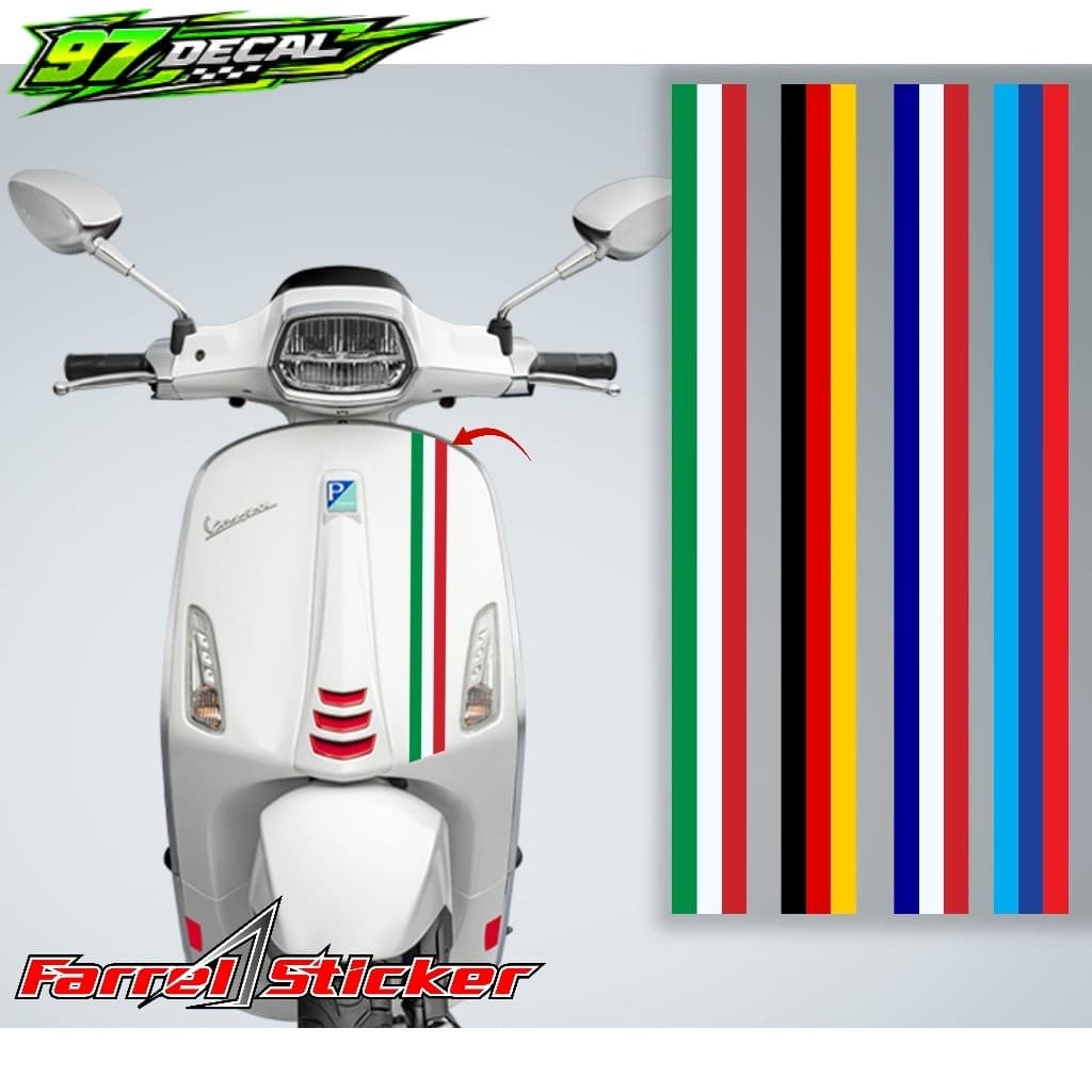 VESPA STRIPING LIST VESPA SPRINT VESPA PRIMAVERA 3 STRIPE สติ๊กเกอร์ติดรถยนต์ BMW LIST