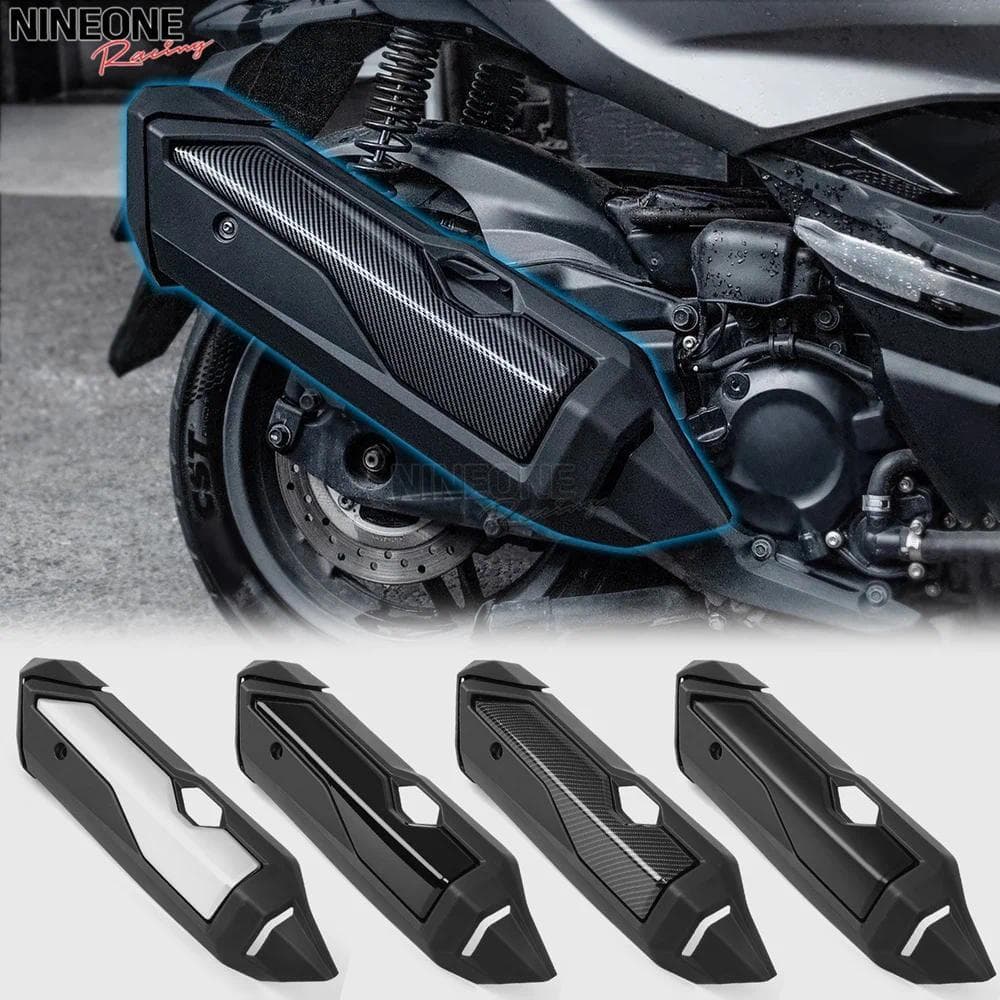 Kแผ่นกันความร้อนท่อไอเสีย ฝาครอบท่อไอเสีย แผ่นกันความร้อนสำหรับ Honda Forza350 NSS350 Forza 350 NSS 350 ปี 2021-2025