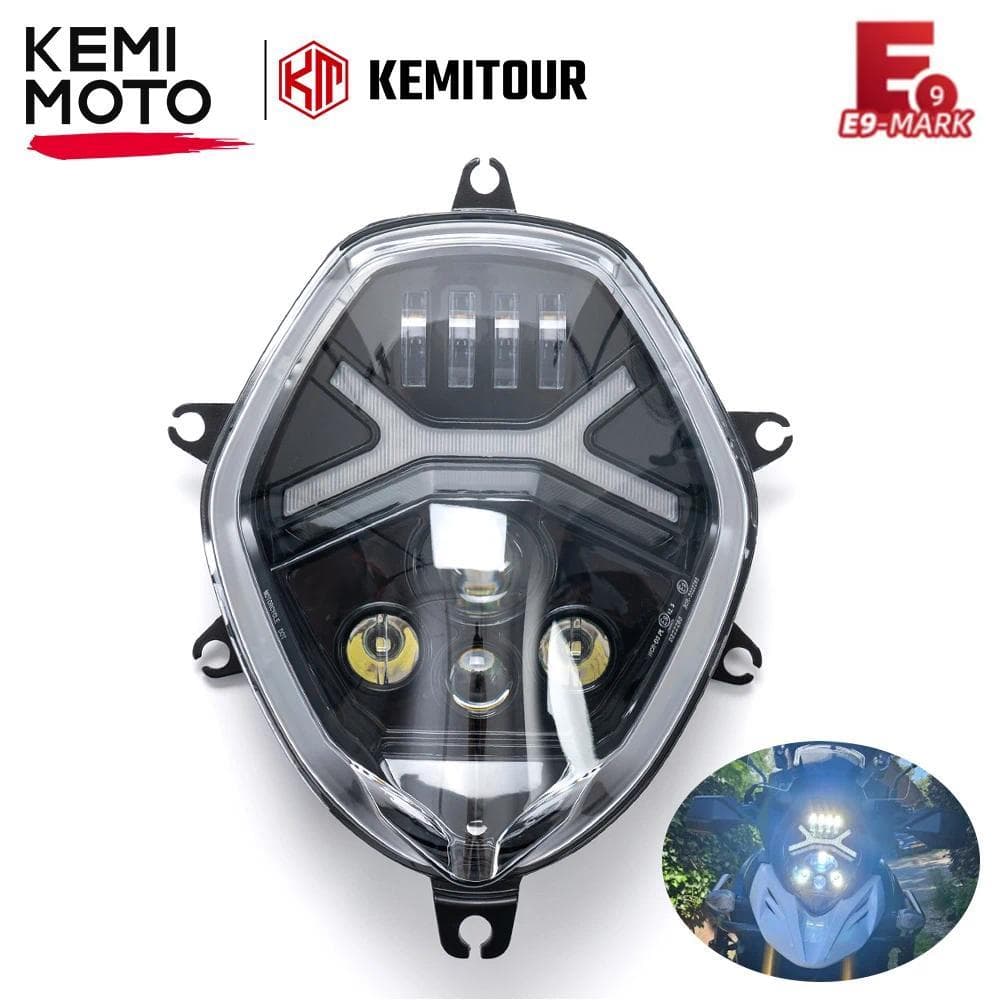kE-MARK E9 LED ไฟหน้าสําหรับ Suzuki V-STROM 650A V-STROM 1000 DL1000 DL650A รถจักรยานยนต์ไฟชุดไฟหน้ากันน้ํา
