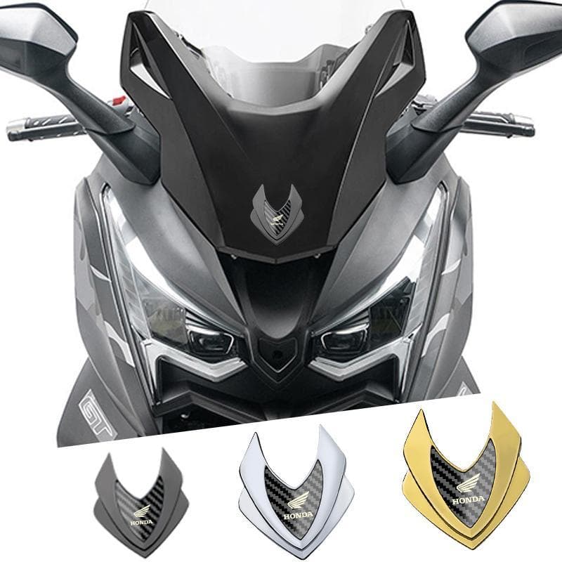 รถจักรยานยนต์โลหะสัญลักษณ์สังกะสีวัสดุ 3D สติกเกอร์ตกแต่งสําหรับ Honda PCX160 ADV160 Click160 Vario160 Click125 Vario125 Scoopy BeAT Wave110 Wave125i RSX Scoopy CB150R CBR150
