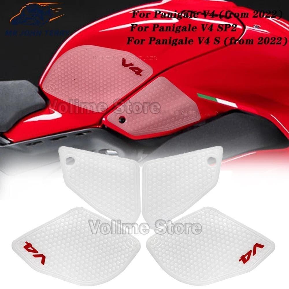 สําหรับDucati Panigale V4 Panigale V4S /SP2 2022 Tank Gripด้านข้างDecalsรถจักรยานยนต์Anti Slip Tank Padสติกเกอร์