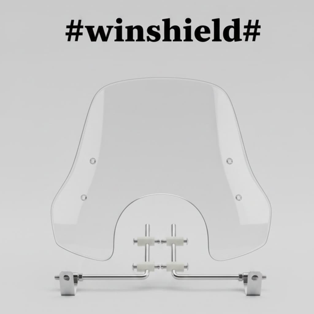 Winshield Visor YAMAHA fazzio Wind Shield Winsil กระจกบังลมความสูง ขนาด ความหนา 3 มม. สีขาว สีน้ําตาล สีดํา