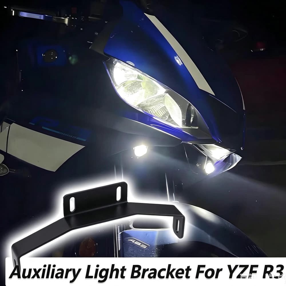 YZF-R3 YZFR3 วงเล็บรถจักรยานยนต์ Spotlight Bracket LED ไฟหน้าหมอกโคมไฟสําหรับ YAMAHA YZF-R3 2019-2023 2024