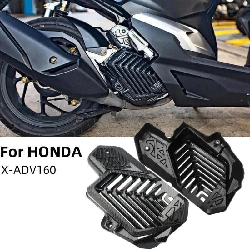 เหมาะสําหรับ Honda X-ADV160 Moto การปรับเปลี่ยนรูปแบบคาร์บอนไฟเบอร์ฝาครอบถังน้ํารถจักรยานยนต์ดัดแปลงอุปกรณ์เสริม