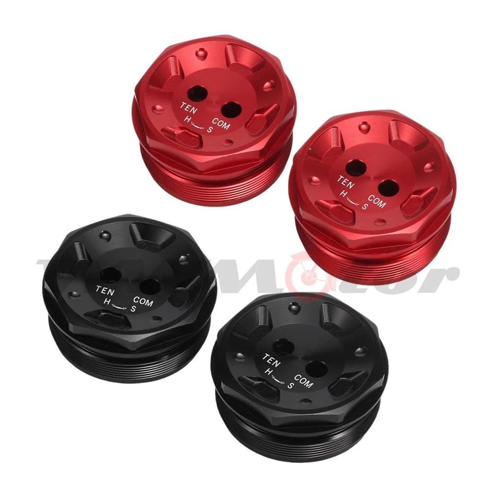 Preload ส้อมสลักเกลียวสําหรับ Ducati Panigale 1199 2012-2014 Panigale 1299 2015-2017 Shock Absorbing สลักเกลียวตกแต่งฝาครอบ