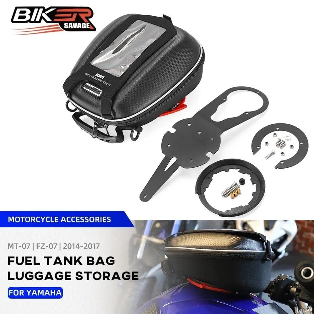 Tanklock การใช้ถังกระเป๋าสําหรับ YAMAHA MT FZ 07 MT-07 FZ-07 MT07 FZ07 รถจักรยานยนต์ Multi-Function กระเป๋าเดินทางอุปกรณ์มอเตอร์ไซค์สติกเกอร์ตกแต่ง