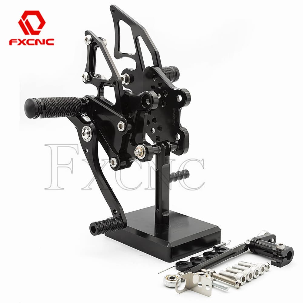 FXFor Yamaha YZF R3 MT-03 2014-2024 CNC Rearset Footpeg Footrest Rear Set Foot Pegs Pedal YZF-R3 YZFR3 2015 2016 2017 20