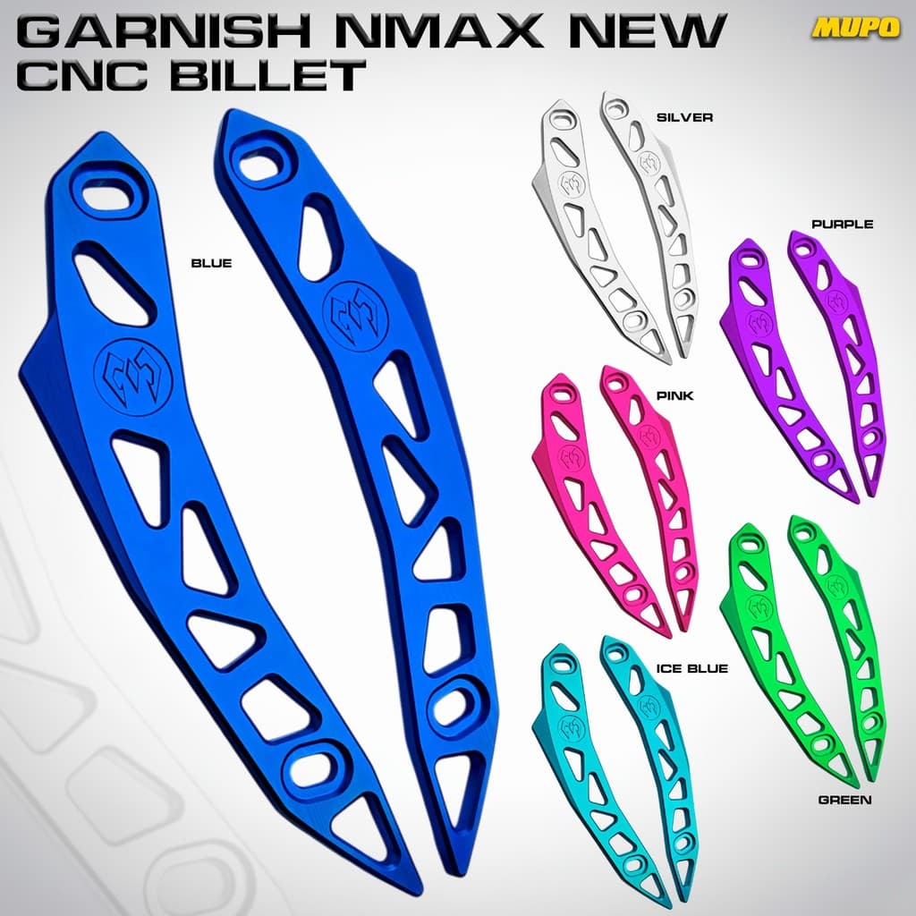 Garnish กระจก NMAX ใหม่ CNC Billet อลูมิเนียม Anodized ด้านหน้า Variation ใหม่ NMAX เชื่อมต่อ ABS มาตรฐาน NMAX 155 อุปกรณ์เสริมพรีเมี่ยม PNP Garnish Visor กระจกมอเตอร์ Nmax 2020 - 2024
