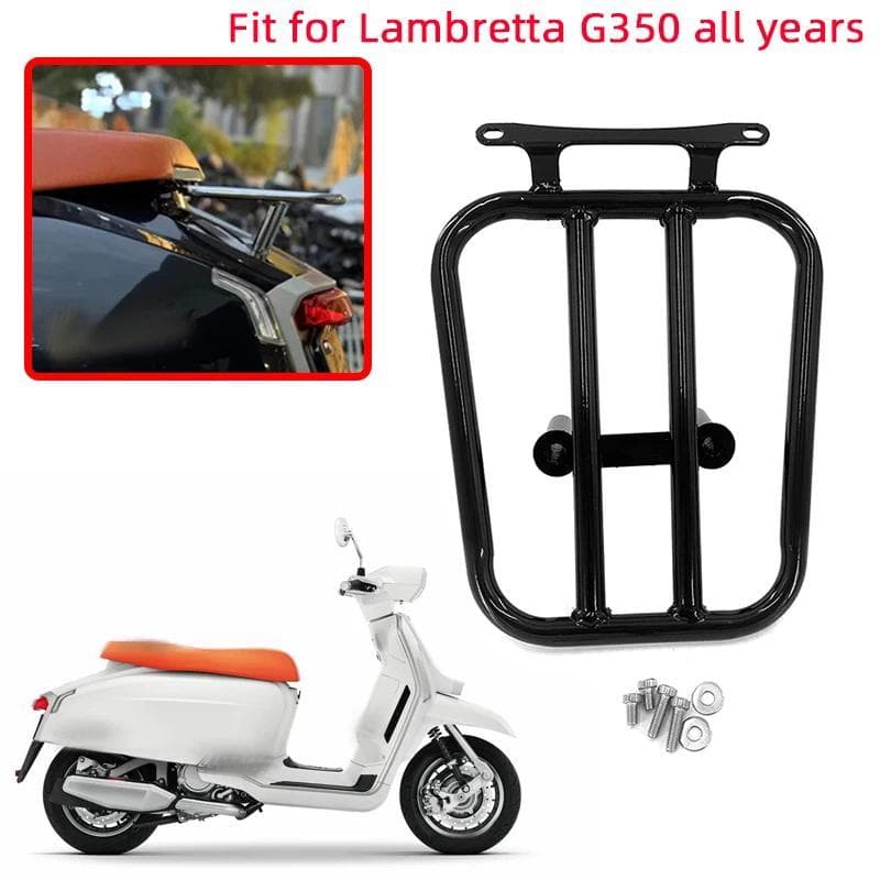 Wแร็คท้ายรถมอเตอร์ไซค์ Lambretta G350 สำหรับทุกปี ใหม่ ตัวยึดกล่องท้าย ที่ยึดสัมภาระ อุปกรณ์เสริม G 350